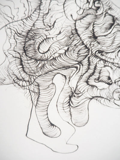 Hans BELLMER : Créature fantastique - Gravure (détail)