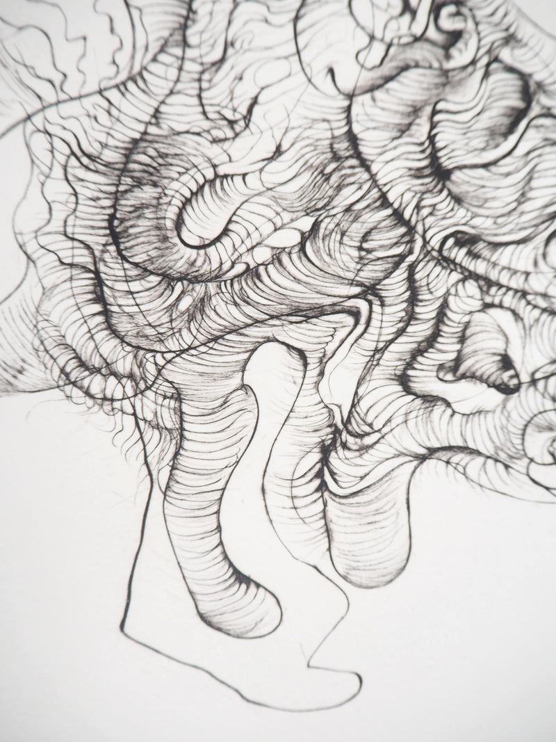 Hans BELLMER : Créature fantastique - Gravure (détail)