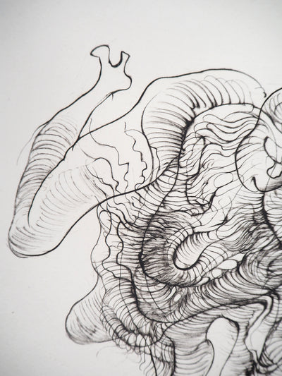 Hans BELLMER : Créature fantastique - Gravure (détail)