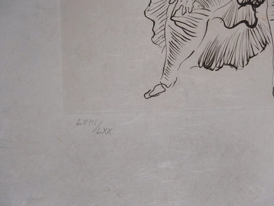 Hans BELLMER : Danseuse - Gravure (détail)