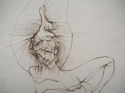 Hans BELLMER : L'équilibriste - Gravure (détail)