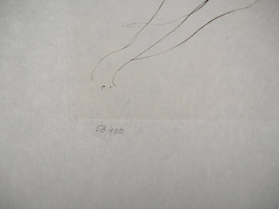 Hans BELLMER : L'équilibriste - Gravure (détail)