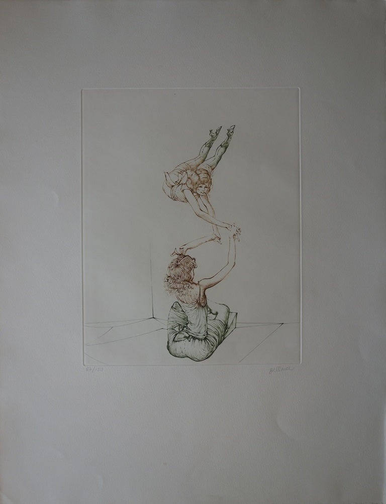 Hans BELLMER : Les équilibristes - Gravure (détail)