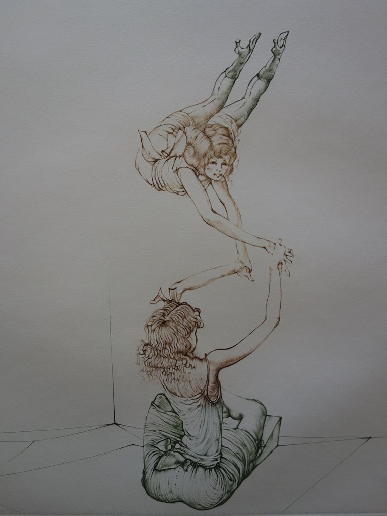 Hans BELLMER : Les équilibristes - Gravure (détail)