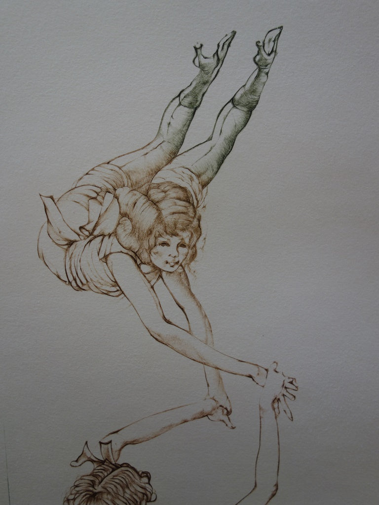 Hans BELLMER : Les équilibristes - Gravure (détail)