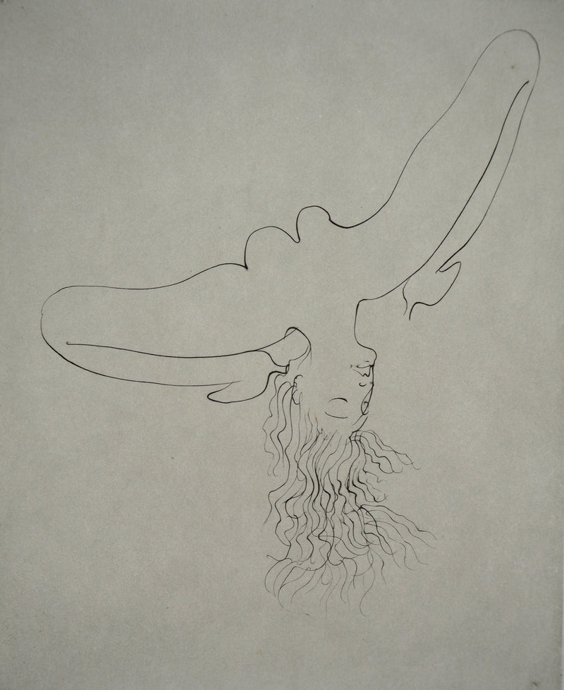 Hans BELLMER : Femme en extase (1973) - Gravure (détail)