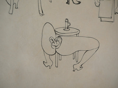 Hans BELLMER : Femme-objet (1973) - Gravure (détail)