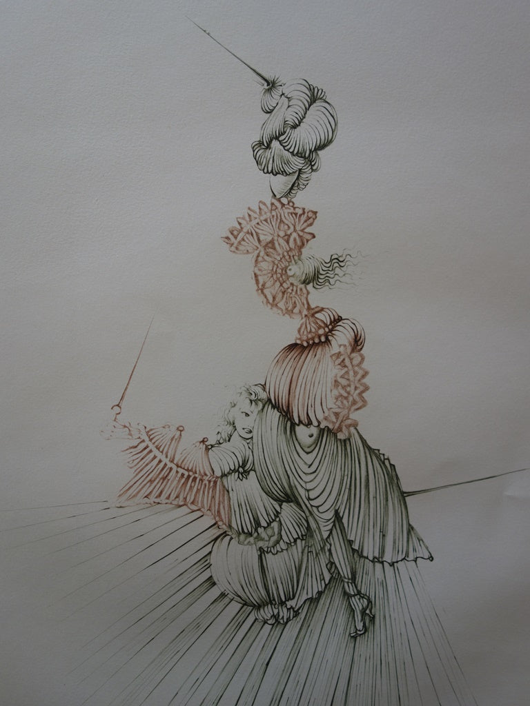 Hans BELLMER : Femmes pleine de piquant - Gravure (détail)