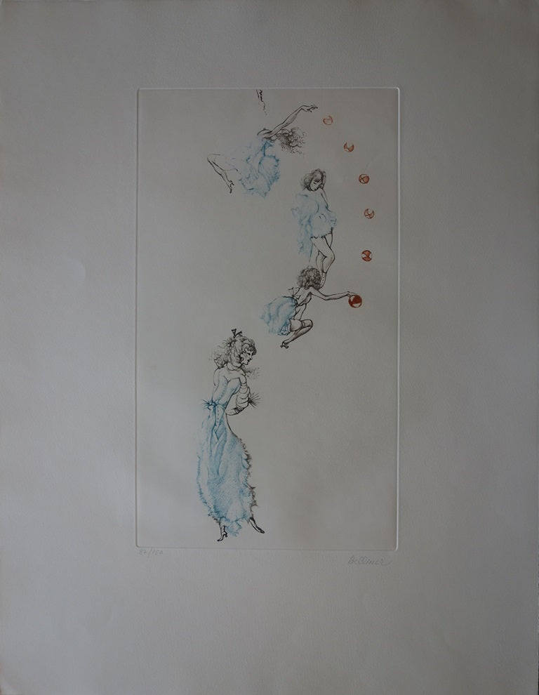 Hans BELLMER : Jeux de balle - Gravure (détail)
