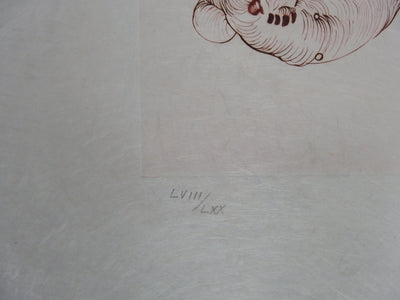 Hans BELLMER : Rêve surréaliste - Gravure (détail)