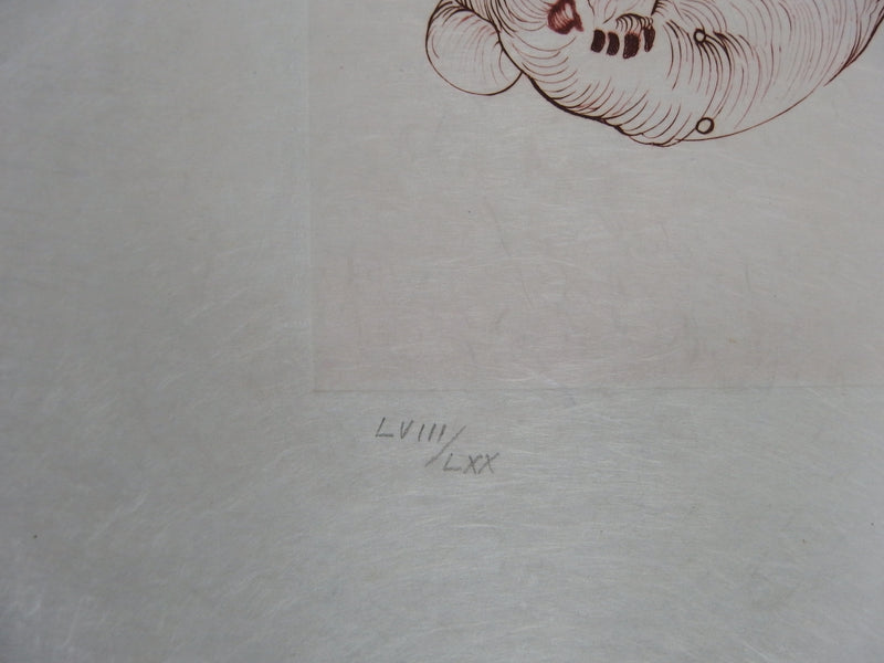 Hans BELLMER : Rêve surréaliste - Gravure (détail)