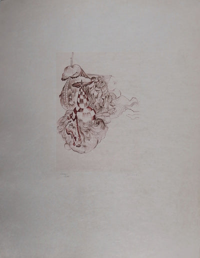 Hans BELLMER : Rêve surréaliste - Gravure (détail)