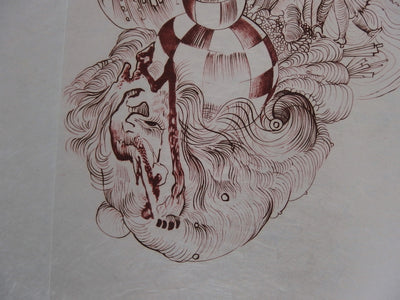 Hans BELLMER : Rêve surréaliste - Gravure (détail)