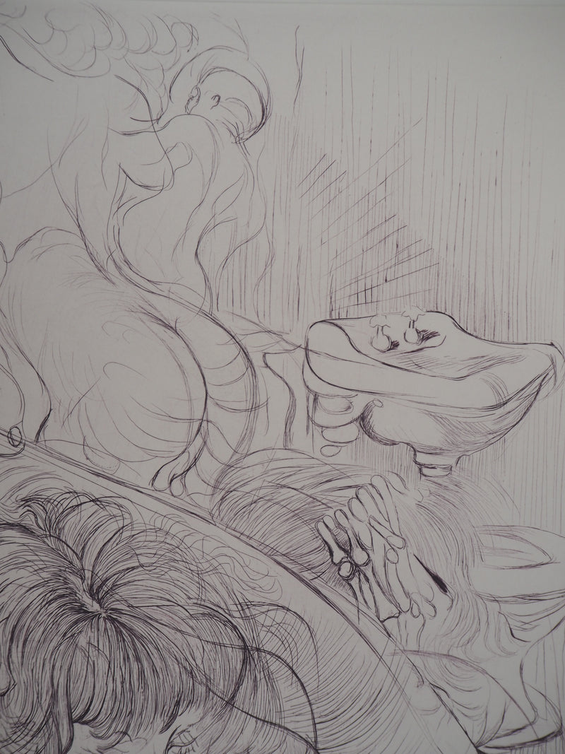Hans BELLMER : Toilette intime - Gravure (détail)