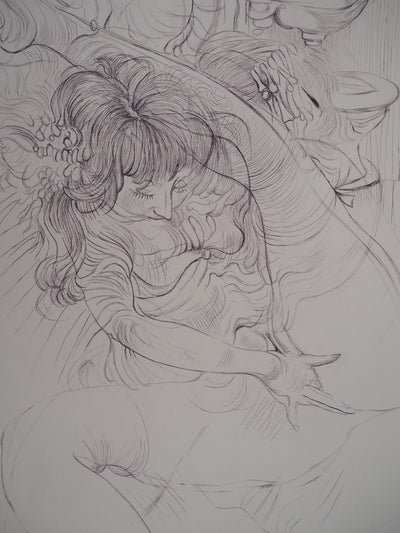 Hans BELLMER : Toilette intime - Gravure (détail)