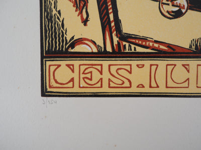 Gabriel BELOT : Les illusions, 1922 - Gravure sur bois (détail)