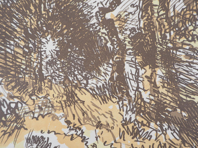 Jacques BELTRAND : Maquis, 1923 - Gravure sur bois (détail)