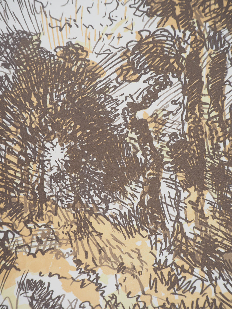 Jacques BELTRAND : Maquis, 1923 - Gravure sur bois (détail)