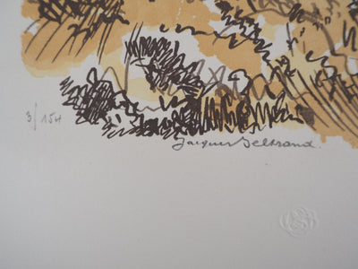 Jacques BELTRAND : Maquis, 1923 - Gravure sur bois (détail)