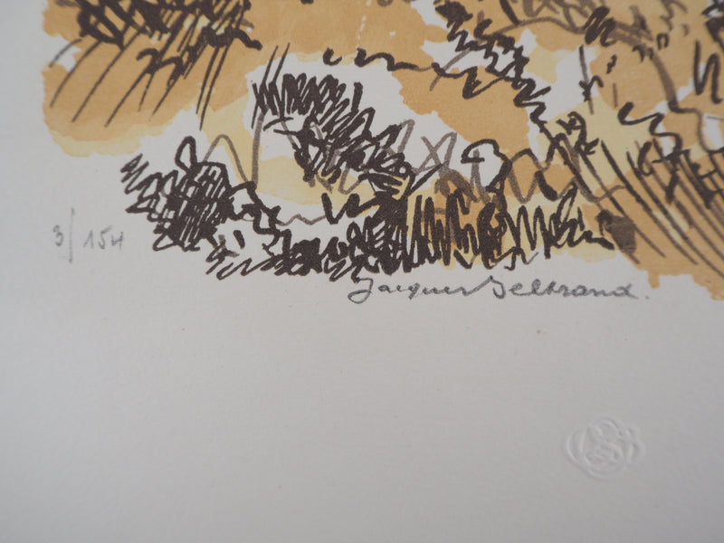 Jacques BELTRAND : Maquis, 1923 - Gravure sur bois (détail)