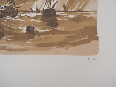 Jacques BELTRAND : Marine, 1926 - Gravure sur bois (détail)