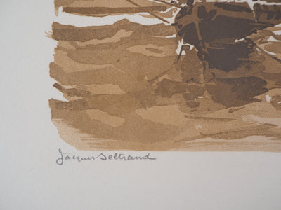 Jacques BELTRAND : Marine, 1926 - Gravure sur bois (détail)