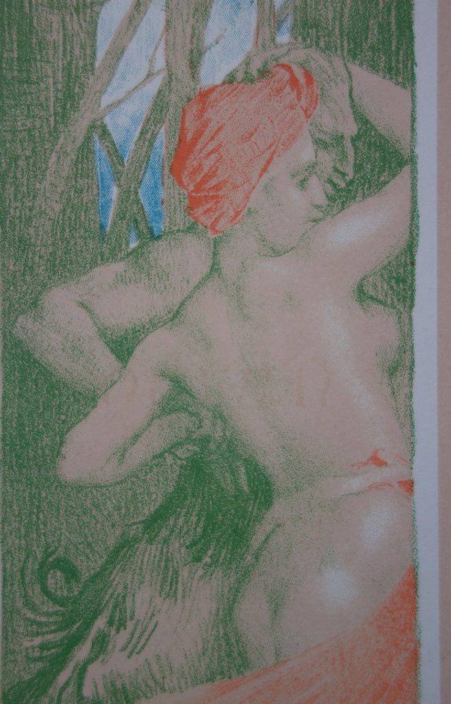 Emile BERCHMANS : Renouveau - Lithographie (détail)