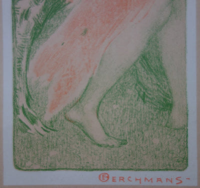 Emile BERCHMANS : Renouveau - Lithographie (détail)