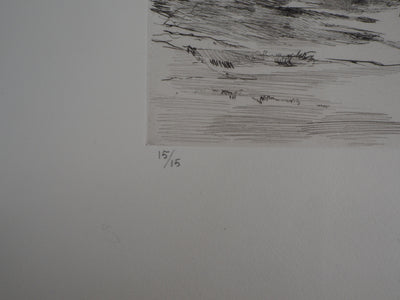 Jean-Eugène BERSIER : Aqueduc de maintenant - Gravure (détail)