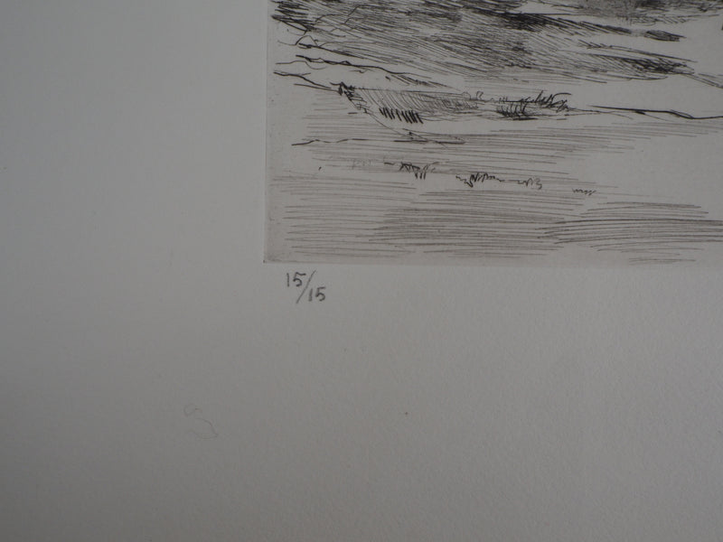 Jean-Eugène BERSIER : Aqueduc de maintenant - Gravure (détail)