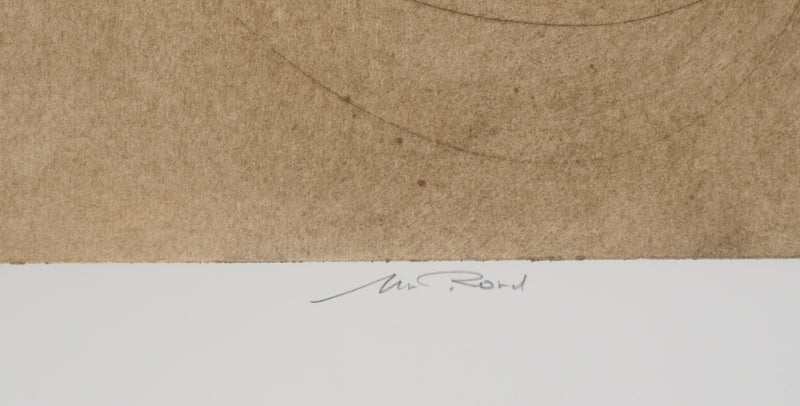 Erik BERSOU : La Ronde des musiciens (Un rond)  - Gravure (détail)