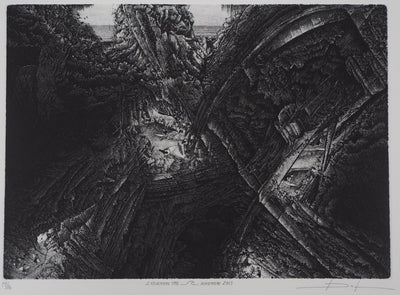 Daniel BEUGNIOT : Les vagues des géants - Gravure