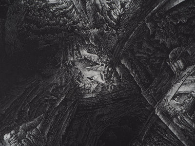 Daniel BEUGNIOT : Les vagues des géants - Gravure (détail)