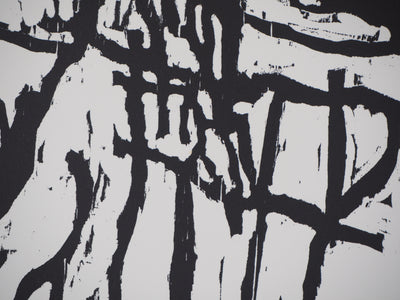 Richard BILAN : L'attente - Lithographie (détail)