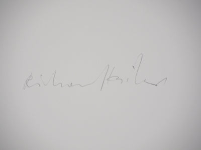 Richard BILAN : Voyage en train - Lithographie (détail)