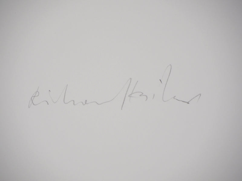 Richard BILAN : Voyage en train - Lithographie (détail)
