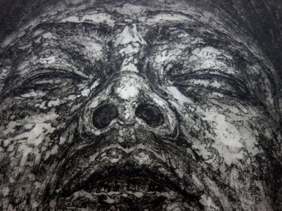 Zhao Yong BIN : Mélancolie no. II - Gravure (détail)