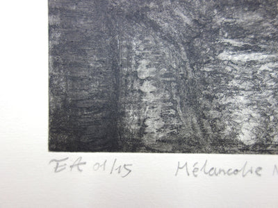 Zhao Yong BIN : Mélancolie no. II - Gravure (détail)