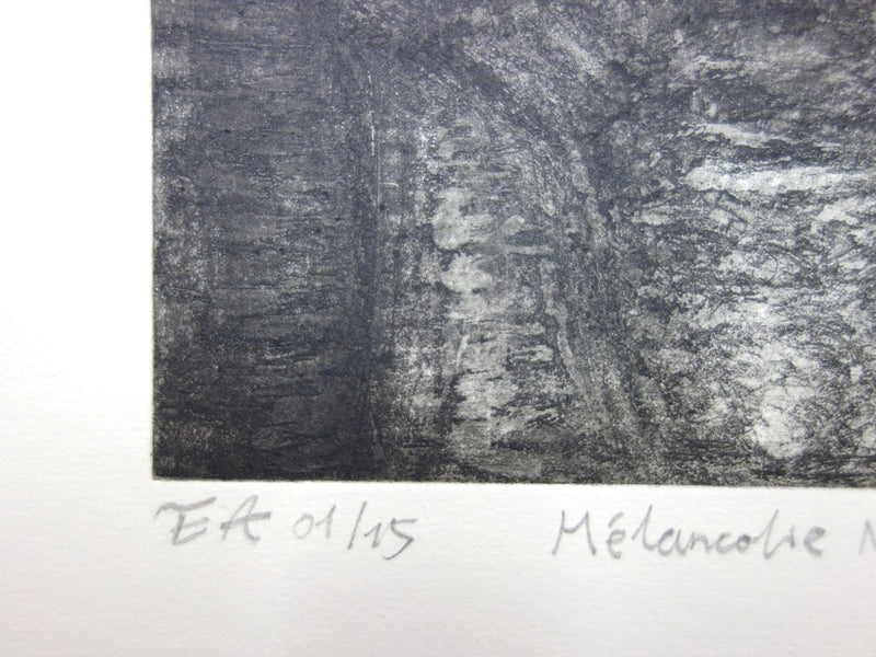Zhao Yong BIN : Mélancolie no. II - Gravure (détail)