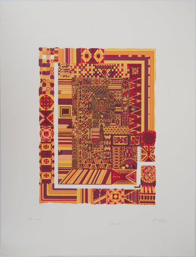 Chantal BISCHOFF : Labyrinthe - Sérigraphie (détail)