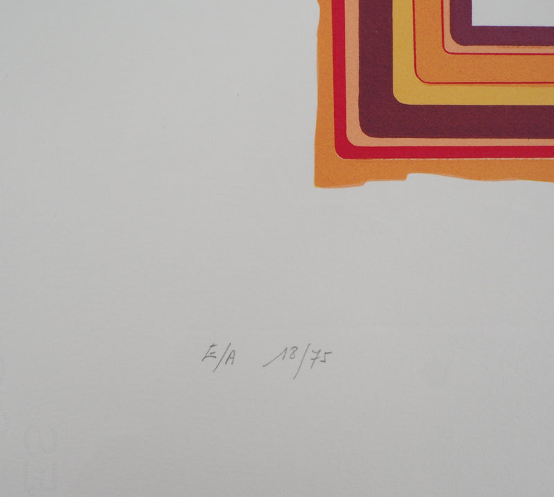 Chantal BISCHOFF : Labyrinthe - Sérigraphie (détail)