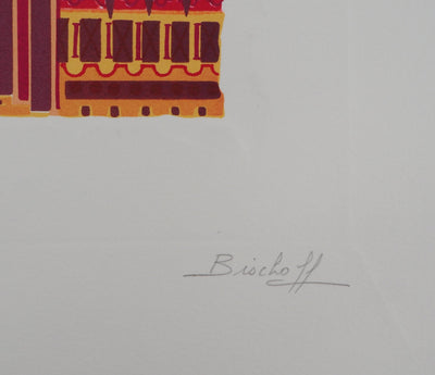 Chantal BISCHOFF : Labyrinthe - Sérigraphie (détail)