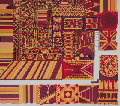 Chantal BISCHOFF : Labyrinthe - Sérigraphie (détail)