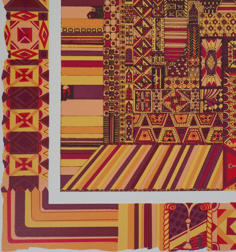 Chantal BISCHOFF : Labyrinthe - Sérigraphie (détail)