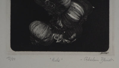 Ghislain BLERIOT : Ails - Gravure (détail)