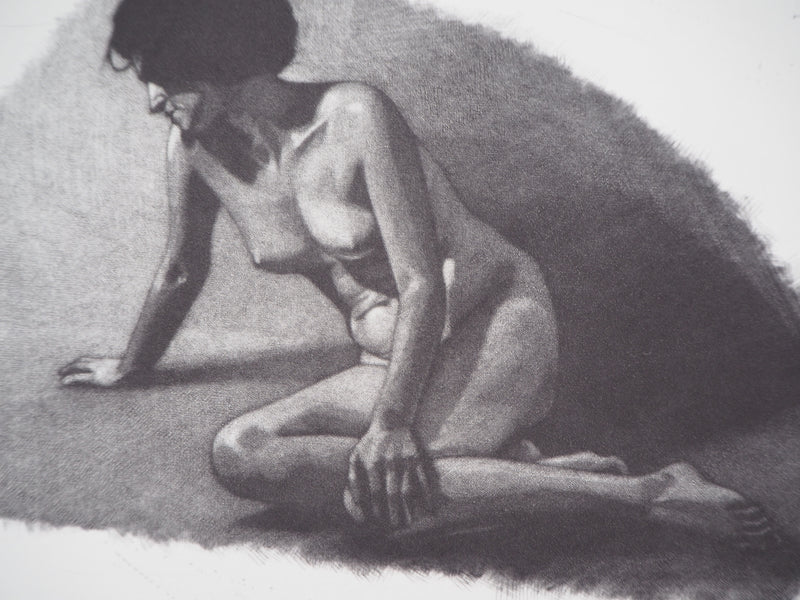 Ghislain BLERIOT : Nu - Gravure (détail)