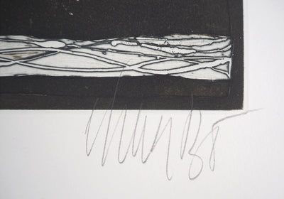 Lars BO : L'Adieu (Reine des neiges 3/10), 1969 - Gravure (détail)