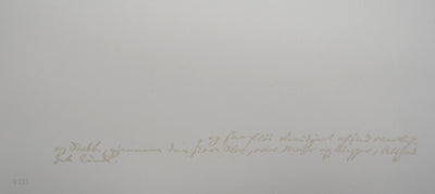 Lars BO : L'Adieu (Reine des neiges 3/10), 1969 - Gravure (détail)