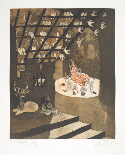 Lars BO : Le Chant de la nuit (Reine des neiges 2/10), 1969 - Gravure