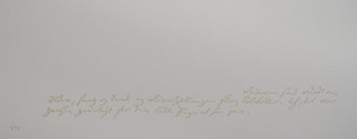 Lars BO : Le Chant de la nuit (Reine des neiges 2/10), 1969 - Gravure (détail)